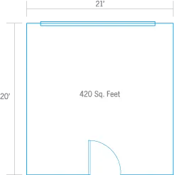 Poinciana Room floor plan
